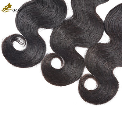 Base en soie, cheveux humains, fermeture en dentelle, corps frontale