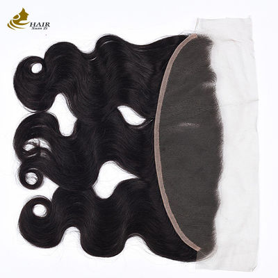 Base en soie, cheveux humains, fermeture en dentelle, corps frontale