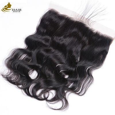 13x4 Fermeture de cheveux humains frontaux en dentelle Corps vague 1B
