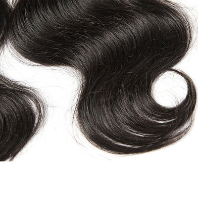 13x4 Fermeture de cheveux humains frontaux en dentelle Corps vague 1B