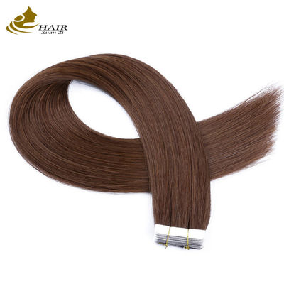 Blonde de platine 20 pouces bande d'extension cheveux humains vierges