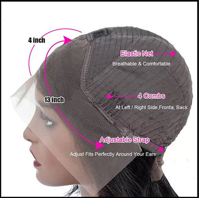 Bourgogne Perruques personnalisées pour les cheveux humains Afro Kinky Curly Style