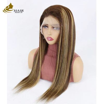 Des perruques pour cheveux humains personnalisées, brunes et respirantes.