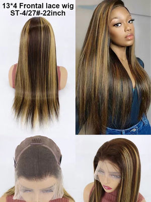 Des perruques pour cheveux humains personnalisées, brunes et respirantes.