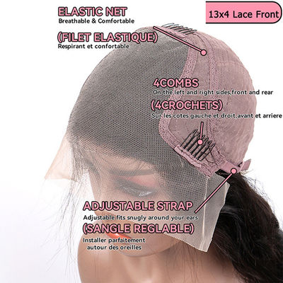 Pré-pluqué courte bob perruques cheveux humains 8 pouces non blanchis