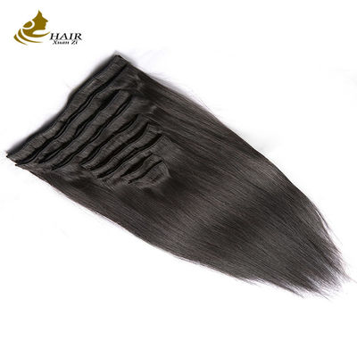 Cheveux longs et lisses brésiliens tissés Noir Auburn Poils humains en boucle