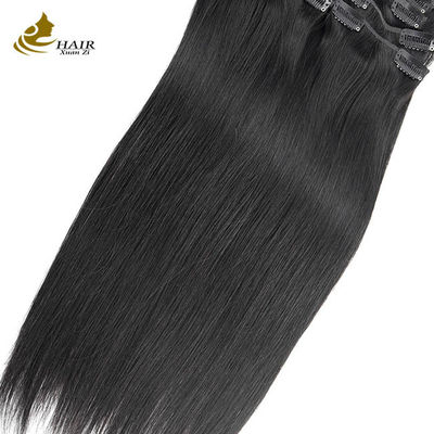 Cheveux longs et lisses brésiliens tissés Noir Auburn Poils humains en boucle