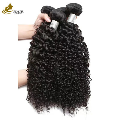 Boucles de cheveux humains à double trame