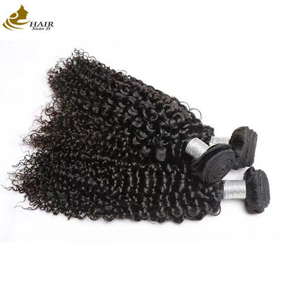 Boucles de cheveux humains à double trame