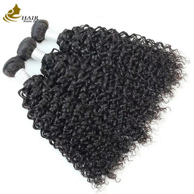 Boucles de cheveux humains à double trame