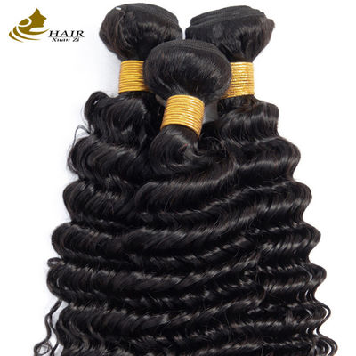Noir Kinky Vierge Cheveux Humains Boîtes de beauté Fournitures Cheveux tissé