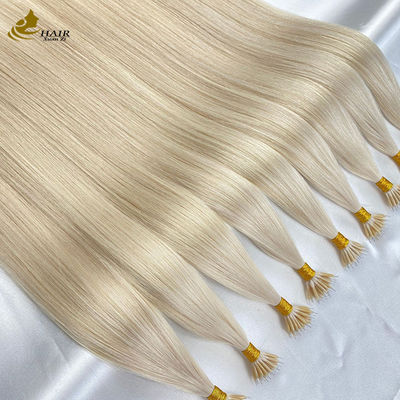 18 pouces nano-anneau extensions de cheveux humains kératine U-tip personnalisé