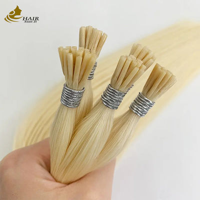Des extensions de cheveux pré-lignées à la kératine indienne Remy