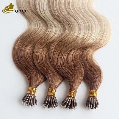 ODM Nano Extensions de cheveux pré-liées 100% cheveux humains Corps vague Extensions de cheveux humains