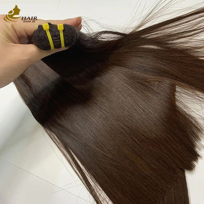 # 4 Boucles de cheveux vietnamiens cheveux humains droits tissé double os tiré