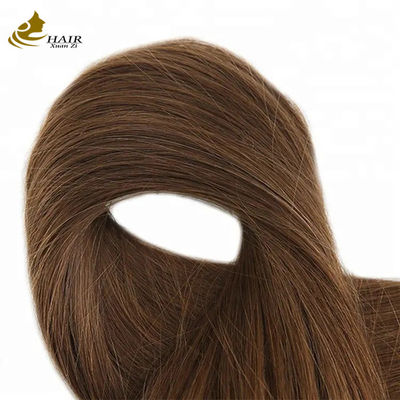 100% Vierge Humaine Nano Micro Anneau d' Extension de Cheveux de couleur brune