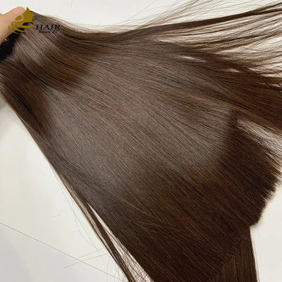 Viet Nam Super Double Tiré Os Droit Marron #4 Boucles de cheveux humains