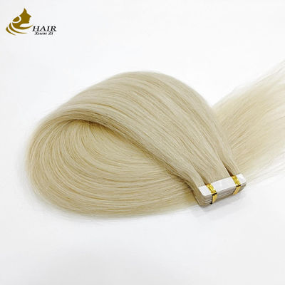 Ruban de platine kératine tissé par le brésilien Remy PU dans les extensions de cheveux humains