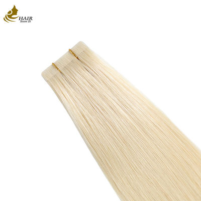 Ruban de platine kératine tissé par le brésilien Remy PU dans les extensions de cheveux humains