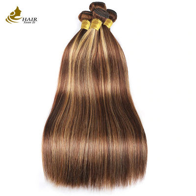 Piano 4/27 Ombre Les extensions de cheveux humains mettent en valeur les boutons de cheveux humains