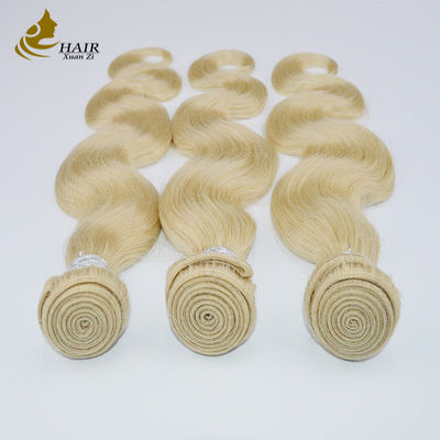 Boucles de cheveux humains droits Couleur des cheveux brésiliens Tissus Blonde Browm Remy Boucles de double tissu Extensions de cheveux humains