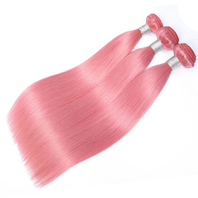 100% de fabrication en gros de tissus de cheveux humains roses non transformés