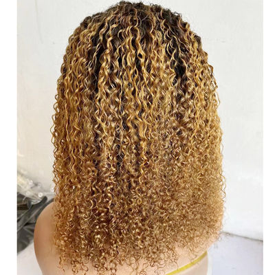 Couleur Bob Perruque à dentelle frontale 13X4 Perruque à dentelle frontale Curl cheveux humains Perruque à dentelle 180%
