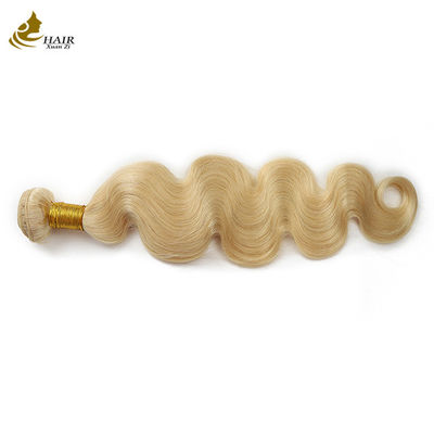 qualité Extensions de cheveux humains Ombre vierges brésiliennes 100% vierges, paquets de cheveux blonds 613, trame usine