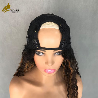 Partie U/V Perruque Cheveux humains avec pinces Super pratique