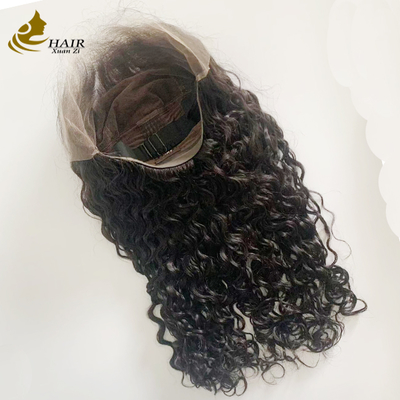 Perruque en dentelle complète sans colle HD 13*6 avec vagues d'eau noires naturelles de 20 pouces, densité 250 %, avec une ligne de cheveux naturelle et complète