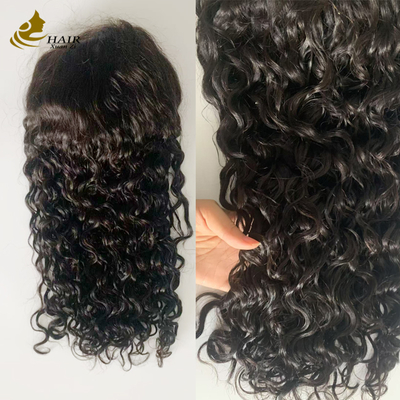 Perruque Full Lace Glueless 13*6 HD avec densité de 250%, 20 pouces, Cheveux Naturels Noirs, Ondulés comme l'eau, avec ligne de cheveux naturelle