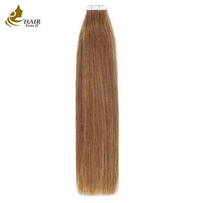#30 Couleur Droite Virgin Hair Tape En Extensions de Cheveux Humains Pour Femme