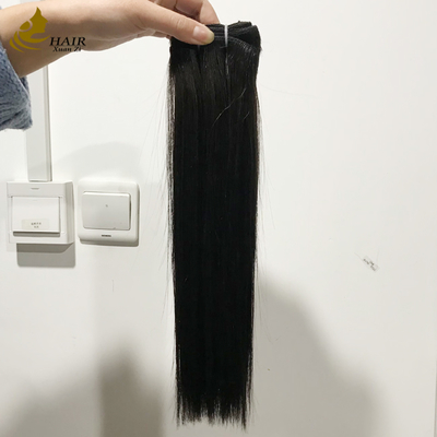 Cheveux humains vierges de qualité supérieure en boucles naturelles de cheveux noirs droits
