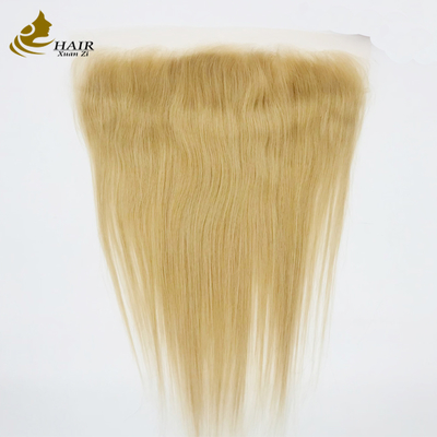 613 Couleur transparente 100% Fermeture en dentelle de cheveux humains Fermeture de cheveux Remy