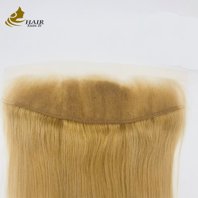 613 Couleur transparente 100% Fermeture en dentelle de cheveux humains Fermeture de cheveux Remy