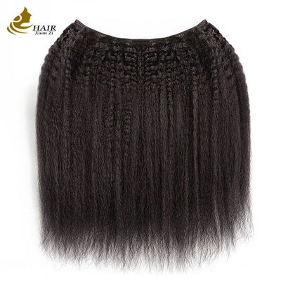 22 pouces naturel noir pervers droit brésilien vierge cheveux humains boucle de cheveux tissus
