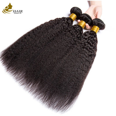 22 pouces naturel noir pervers droit brésilien vierge cheveux humains boucle de cheveux tissus