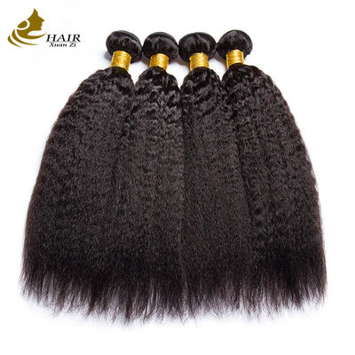 22 pouces naturel noir pervers droit brésilien vierge cheveux humains boucle de cheveux tissus