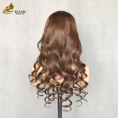 Gros de l'usine de haute qualité personnalisé super bas prix en gros perruque avant en dentelle couleur de cheveux méchés piano perruque réelle